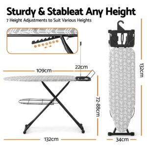 Artiss Foldable Ironing Board With Iron Rest – Sumo Deals Artiss Foldable Ironing Board With Iron Rest Ironing Board For Laundry Room Arrow Product Image