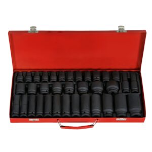 Giantz 35pcs 1/2" Drive Impact Socket Set Metric 8-32mm with Case product image