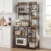Artiss Kitchen Rack with Power Outlets Hooks 96CMX170CM Microwave Storage Shelf product image