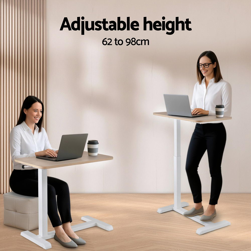 Artiss Laptop Desk | Height Adjustable Mobile Workstation – Sumo Deals Artiss Laptop Desk Height Adjustable Mobile Workstation Computer Desks 70Cm Product Image