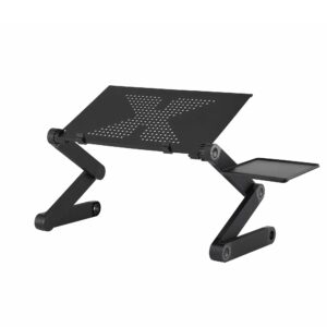 Artiss Laptop Stand Aluminium Computer Riser Foldable Lap Desk Bed Table Black Product Image