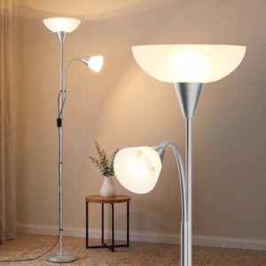Artiss Floor Lamp Mother and Child Modern Home Living Room Office Reading Silver product image