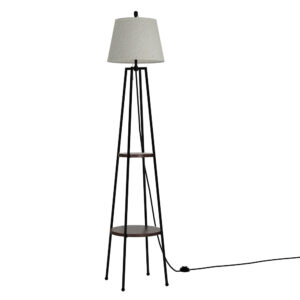 Artiss Floor Lamp 2 Tier Shelf Storage LED Light Stand Home Living Room Upright product image