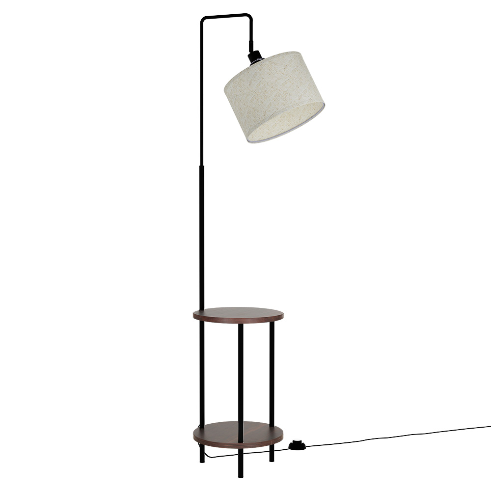 Artiss Floor Lamp With 2-Tier Shelf &Amp; Led Light – Sumo Deals Artiss Floor Lamp 2 Tier Shelf Storage Led Light Stand Home Room Adjustable Head Product Image