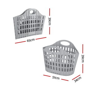 Artiss Laundry Basket Hamper Large Foldable Washing Clothes Storage Organiser Product Image