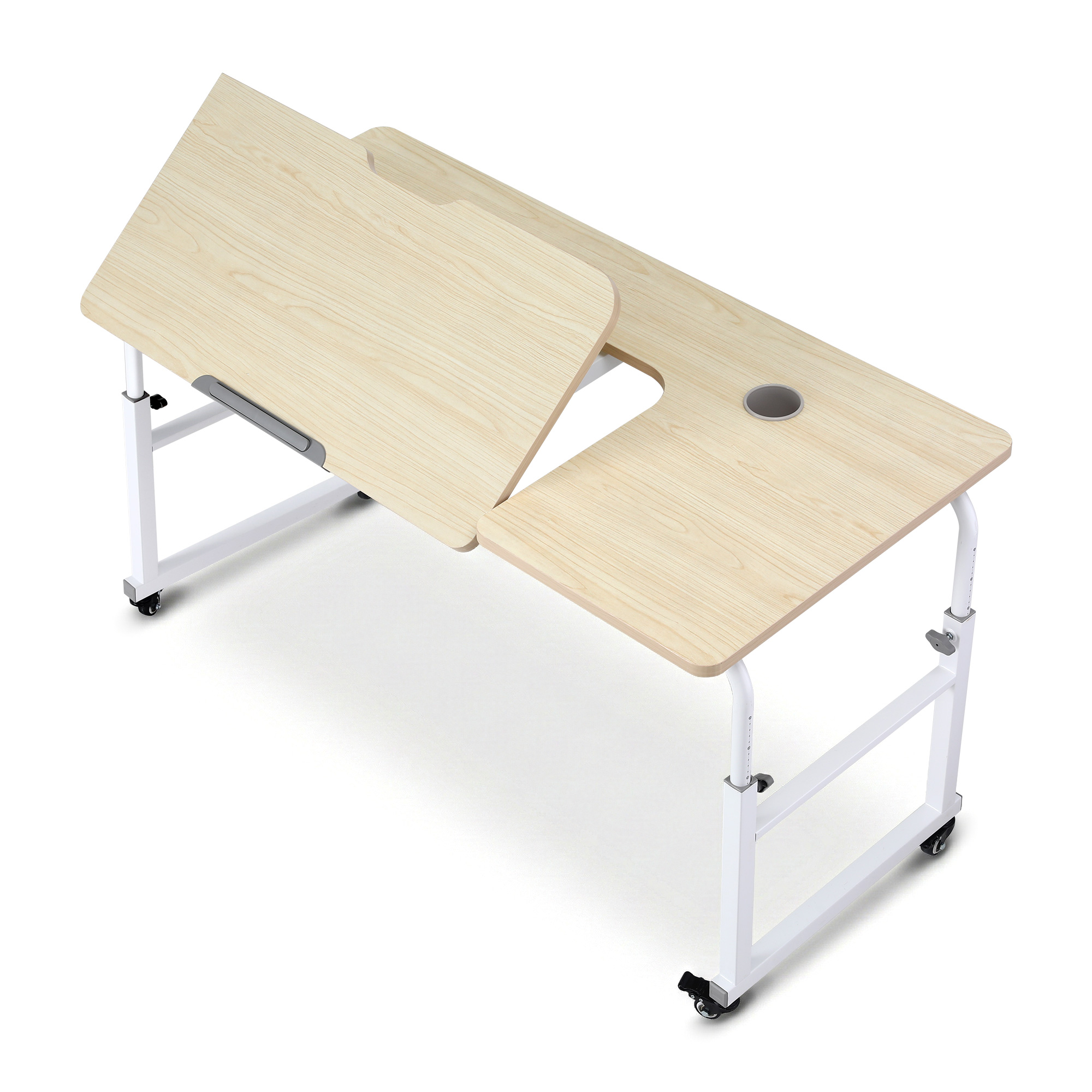 Artiss Mobile Laptop Desk | Adjustable Overbed Table – Sumo Deals Artiss Mobile Laptop Desk Overbed Table Adjustable Computer Stand Bedside Cart Product Image