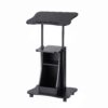 Artiss Mobile Podium Stand with Lockable Wheels Height Adjustable Laptop Desk Black product image