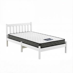 Giselle Single Mattress &Amp; Artiss Bed Frame Set White Pine – Sumo Deals Giselle Single Mattress And Artiss Bed Frame Set White Solid Pine With 16Cm Mattress Product Image