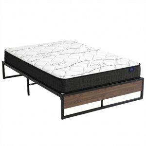 Giselle Double Mattress 16Cm And Artiss Metal Bed Frame Set For Guest Rooms Studios Product Image