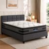 Giselle Queen Bed &Amp; Mattress Bundle | Euro Top – Sumo Deals Giselle Mattress &Amp; Artiss Queen Bed Frame Bundle, 36Cm Double Sided Euro Top Mattress Product Image
