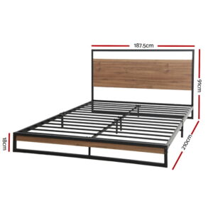 Artiss Dane King Size Metal Bed Frame – Sumo Deals Artiss Bed Frame King Size Metal Bed Frame Dane Product Image