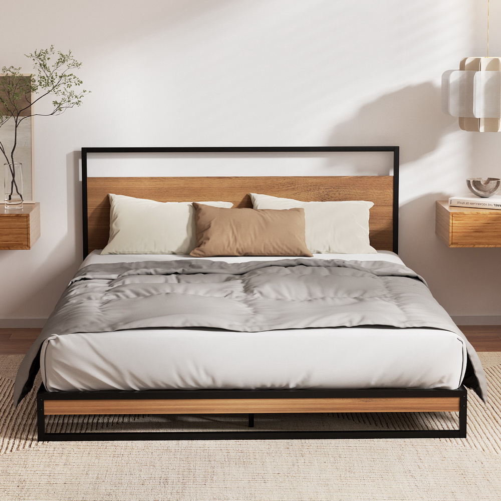 Artiss Metal Bed Frame Double With Mattress – Sumo Deals Artiss Metal Bed Frame Double Size Beds Platform With Mattress Product Image