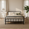 Artiss Bed Frame Metal Bed Frame Leo - Double (Black) Product Image