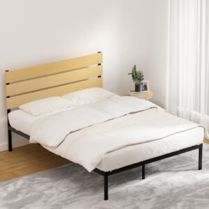Artiss Bed Frame Queen Size Metal Base Mattress Platform Foundation Black PAULA product image