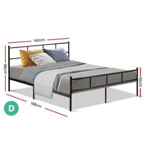 Artiss Bed Frame Double Metal Bed Frame Sol Product Image