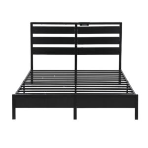 Artiss Double Bed Frame | Led Metal Base &Amp; Charging – Sumo Deals Artiss Bed Frame Double Size Led Metal Bed Base With Charging Station Product Image