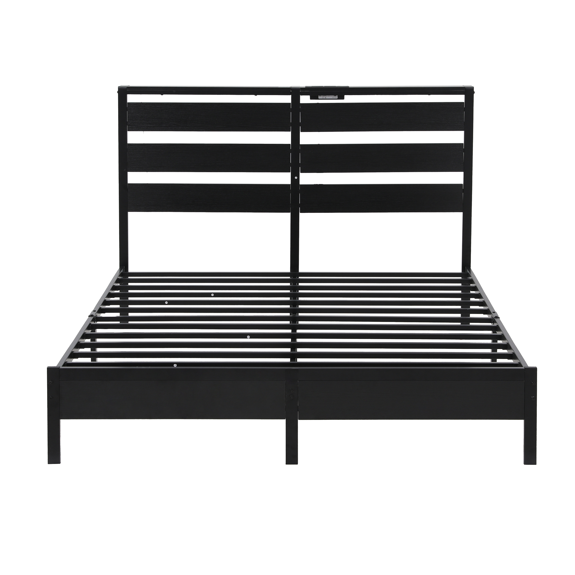 Artiss Double Bed Frame | Led Metal Base &Amp; Charging – Sumo Deals Artiss Bed Frame Double Size Led Metal Bed Base With Charging Station Product Image