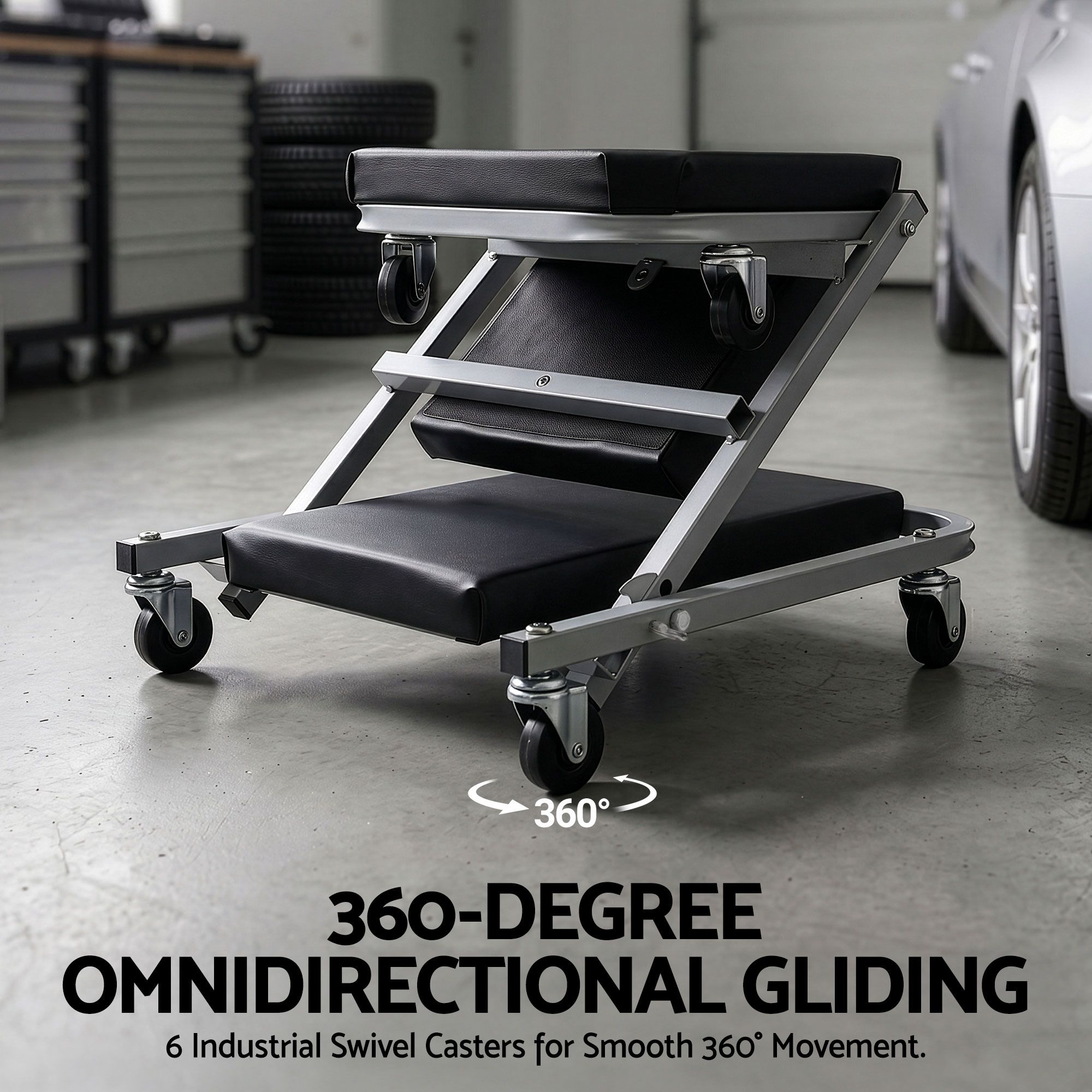 Giantz 2-In-1 Garage Creeper &Amp; Stool – Sumo Deals Giantz Garage Creeper 2-In-1 Mechanic Stool Rolling Automotive Z Creeper Seat Product Image