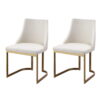 Artiss Dining Chairs Set of 2 Linen Fabric Frame Beige product image
