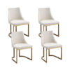 Artiss Dining Chairs Set Of 4 Linen Fabric Frame Beige Product Image