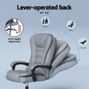 Artiss Executive Office Chair 4-Point Massage Adjustable Ergonomic Recline Pu Product Image