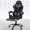 Artiss 2 Point Massage Gaming Office Chair Footrest Grey product image
