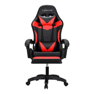 Artiss 6-Point Massage Gaming Chair With Led &Amp; Footrest – Sumo Deals Artiss 6 Point Massage Gaming Office Chair 7 Led Footrest Red Product Image