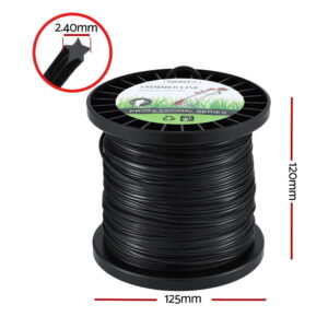 Giantz 100M Whipper Snipper Line 2.4Mm Star Nylon – Sumo Deals Giantz 100M Whipper Snipper Trimmer Line 2.4Mm Star Nylon String Cord Black Product Image
