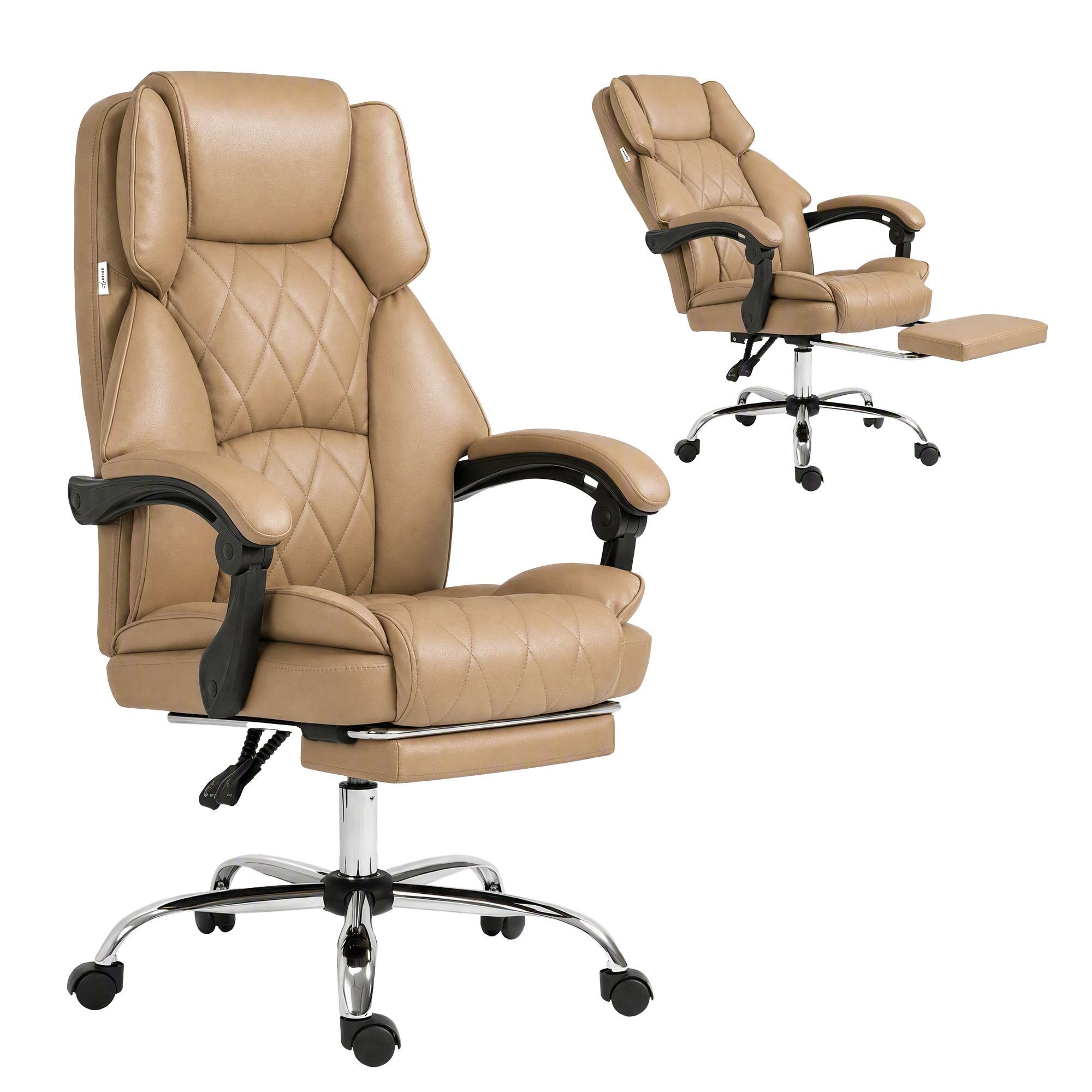 Artiss Executive Office Chair Leather Footrest Espresso – Sumo Deals Artiss Executive Office Chair Leather Footrest Espresso Product Image