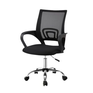 Artiss Mesh Office Chair Mid Back Black product image
