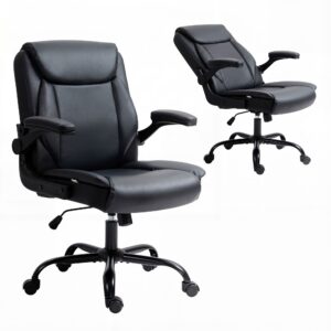 Artiss Executive Office Chair Mid Back Black product image
