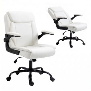 Artiss Executive Office Chair Mid Back White product image