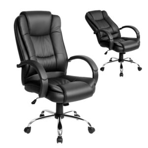 Artiss Executive Office Chair Leather Tilt Black product image