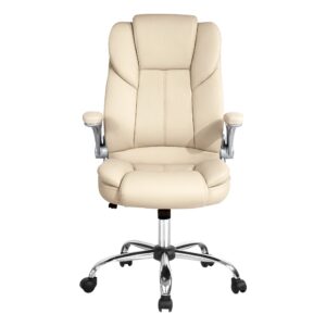 Artiss Executive Office Chair Leather Tilt Beige – Sumo Deals Artiss Executive Office Chair Leather Tilt Beige Product Image