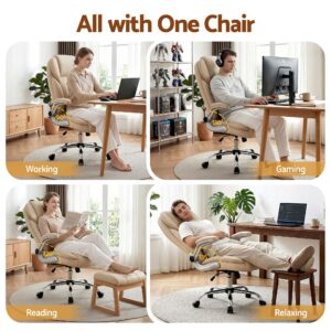 Artiss Executive Office Chair Leather Tilt Beige – Sumo Deals Artiss Executive Office Chair Leather Tilt Beige Product Image