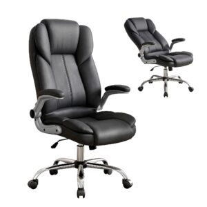 Artiss Executive Office Chair Leather Tilt Black product image