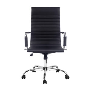 Artiss Pu Leather Office Chair High Back Black – Sumo Deals Artiss Office Chair Conference Chairs Pu Leather High Back Black Product Image