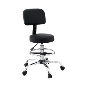 Artiss Office Chair Drafting Computer Standing Desk Chairs Ergonomic PU Black product image
