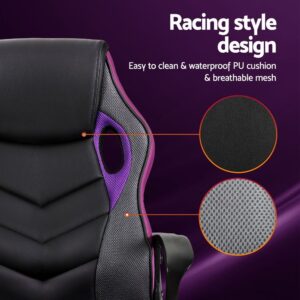 Artiss Gaming Office Chair | Purple Ergonomic Design – Sumo Deals Artiss Gaming Office Chair Computer Chairs Purple Product Image