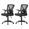 Artiss 2X Mesh Office Chair Mid Back Black – Sumo Deals Artiss 2X Mesh Office Chair Mid Back Black Product Image