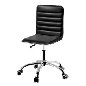 Artiss Office Chair Conference Chairs PU Leather Low Back Black product image