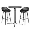Gardeon 3Pc Outdoor Bar Set | Black Patio Furniture – Sumo Deals Gardeon 3Pc Outdoor Bar Set Stools Dining Chairs Table Patio Furniture Bistro Set Black Product Image