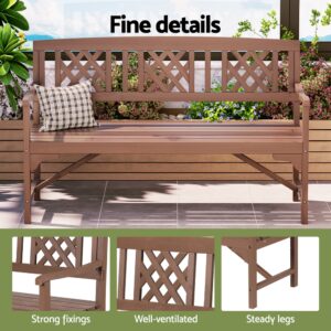 Gardeon Outdoor Garden Bench 3-Seat Wooden Chair – Sumo Deals Gardeon Outdoor Garden Bench Wooden Chair 3 Seat Patio Furniture Lounge Natural Product Image