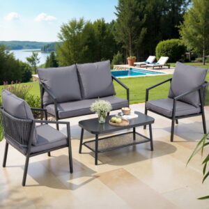 Gardeon 4 Seater Outdoor Sofa Set 4PCS Table Chair Setting Patio Furniture product image