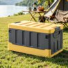 Gardeon Collapsible Outdoor Storage Box 60L Stackable Folding Camping Organizer Yellow product image