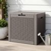 Gardeon Outdoor Storage Box 118L Container Lockable Garden Toy Tool Rattan-Texture Brown product image