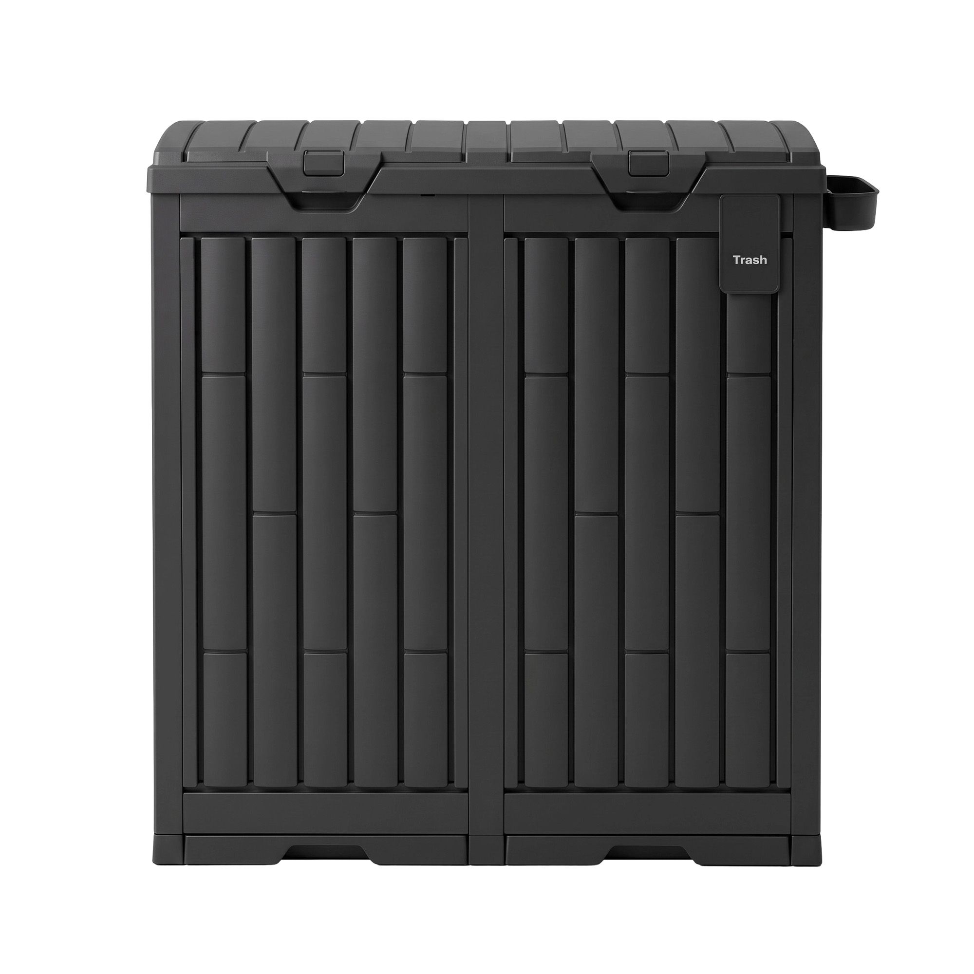 Dual Compartment Trash Can 220L Black – Sumo Deals Gardeon Outdoor Trash Cans Dual Compartment Trash Can 220L Black Product Image