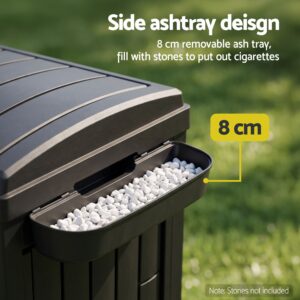 Dual Compartment Trash Can 220L Black – Sumo Deals Gardeon Outdoor Trash Cans Dual Compartment Trash Can 220L Black Product Image