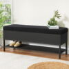 Artiss Storage Ottoman Blanket Box 110Cm Boucle Shelf Product Image