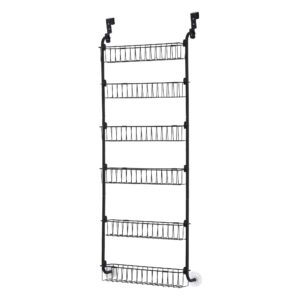 Artiss Over Door Pantry Organiser - 6-Tier Black – Sumo Deals Artiss Over Door Storage Hanger Pantry 6-Tier Metal Hook Hanging Organiser Black Product Image